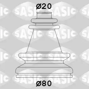 Aandrijfashoes Sasic 4003406 Gecertificeerd