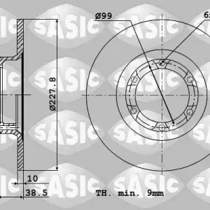 Flitsaanbieding Remschijven Sasic 4004240J
