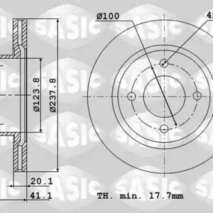 Remschijven Sasic 4004255J Seizoensaanbieding