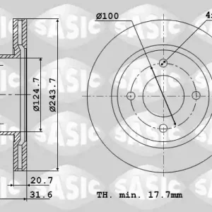 Remschijven Sasic 4004263J Dagaanbieding