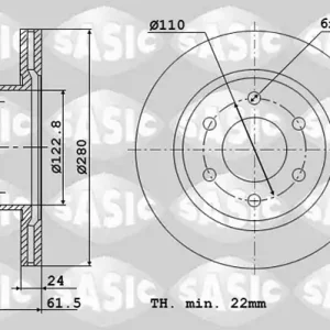 Actieprijs Remschijven Sasic 4004293J
