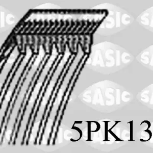 Gratis Retour Poly V-riem Sasic 5PK1395