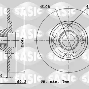 Merkproduct Remschijven Sasic 6100004
