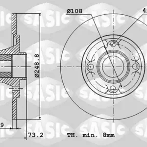 Remschijven Sasic 6100007 Geld-Terug-Garantie