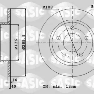 Bulkbestelling Remschijven Sasic 6100015