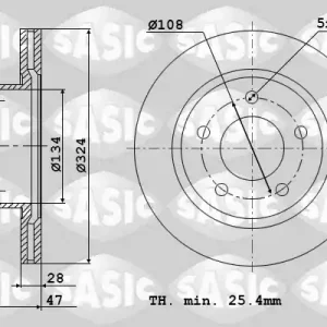 Remschijven Sasic 6104005 Hoge Kwaliteit