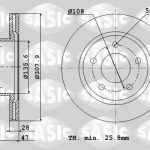 Remschijven Sasic 6104007 Premium
