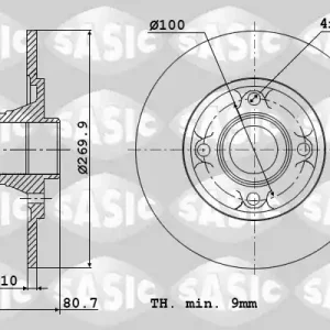 Modern Remschijven Sasic 6104012
