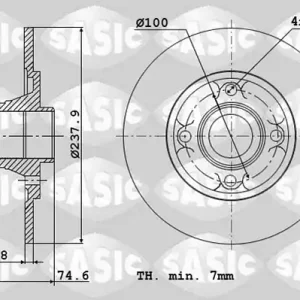 Remschijven Sasic 6104015 Betaalbaar