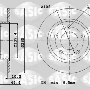 Laatste Versie Remschijven Sasic 6104018