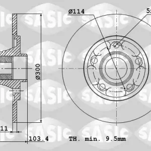 Remschijven Sasic 6104027 Snelle Levering