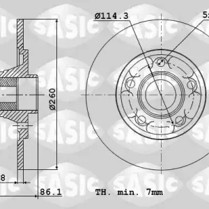 Remschijven Sasic 6104029 Alleen Vandaag