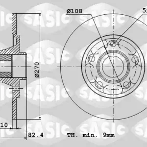 Remschijven Sasic 6104043 Speciale Aanbieding