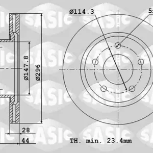 Remschijven Sasic 6104052 Speciale Aanbieding