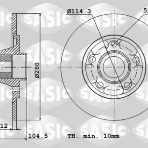 Remschijven Sasic 6104053 Koop Vandaag