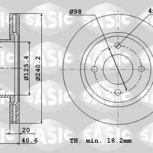 Nieuw Model Remschijven Sasic 6106001