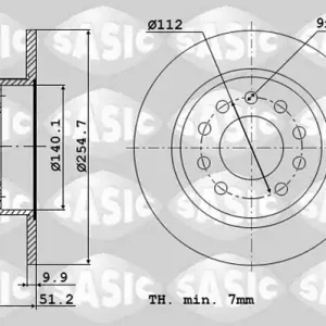 Remschijven Sasic 6106025 Plaats Bestelling