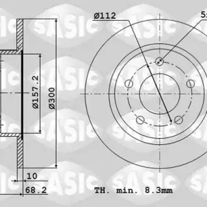 Nieuw Model Remschijven Sasic 6106055