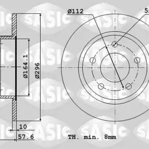 Exclusief Remschijven Sasic 6106069
