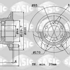 Geld-Terug-Garantie Remschijven Sasic 6106072