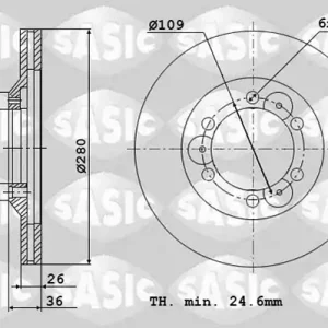 Remschijven Sasic 6106092 Snelle Levering
