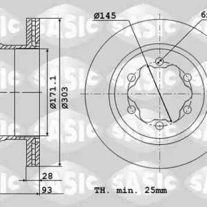 Ambachtelijk Remschijven Sasic 6106103