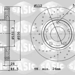 Populair Remschijven Sasic 6106105