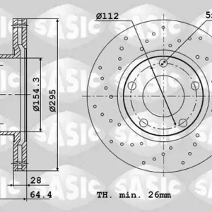 Garantie Inbegrepen Remschijven Sasic 6106107