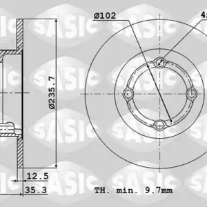 Origineel Remschijven Sasic 6106111