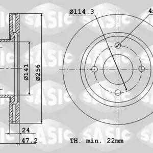 Remschijven Sasic 6106112 Korting
