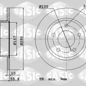 Remschijven Sasic 6106119 Fabrieksprijs