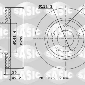 Remschijven Sasic 6106132 Modern