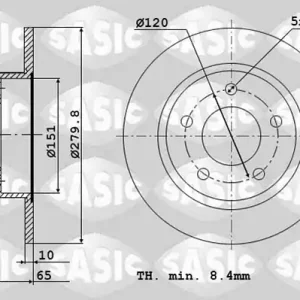 Remschijven Sasic 6106137 Populair
