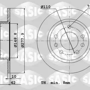 Remschijven Sasic 6106142 Goedkoop