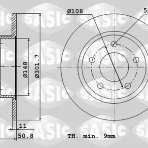 Remschijven Sasic 6106143 Aanbieding