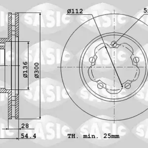 Remschijven Sasic 6106148 Speciale Aanbieding