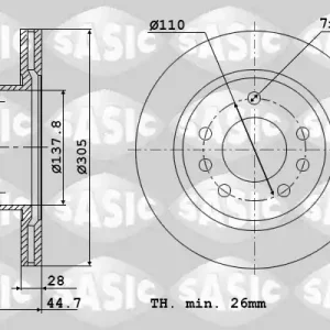 Remschijven Sasic 6106154 Groothandel