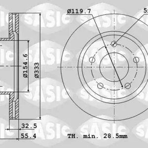 Remschijven Sasic 6106169 Seizoensaanbieding