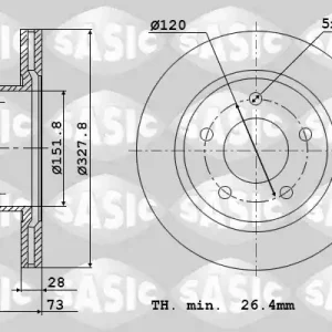Remschijven Sasic 6106197 Actieprijs
