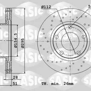 Remschijven Sasic 6106240 Handgemaakt
