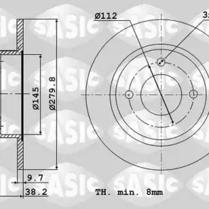 Remschijven Sasic 6106260 Premium
