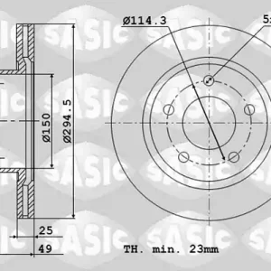 Uitverkoop Remschijven Sasic 6106263