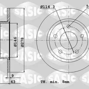 Remschijven Sasic 6106267 Favoriet