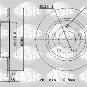Remschijven Sasic 6106268 Populair