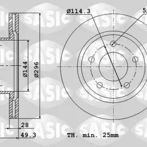 Exclusief Remschijven Sasic 6106271