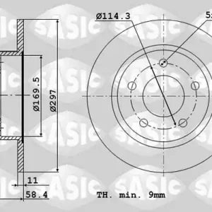Betaalbaar Remschijven Sasic 6106281