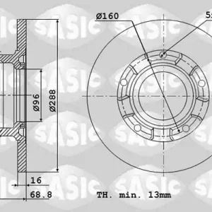 Snelle Levering Remschijven Sasic 6106298