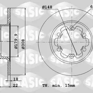 Remschijven Sasic 6106299 Merkproduct