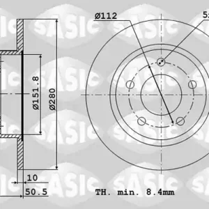 Remschijven Sasic 6106312 Wereldwijde Verzending