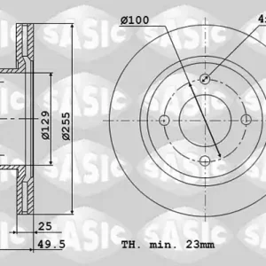 Origineel Remschijven Sasic 6106350